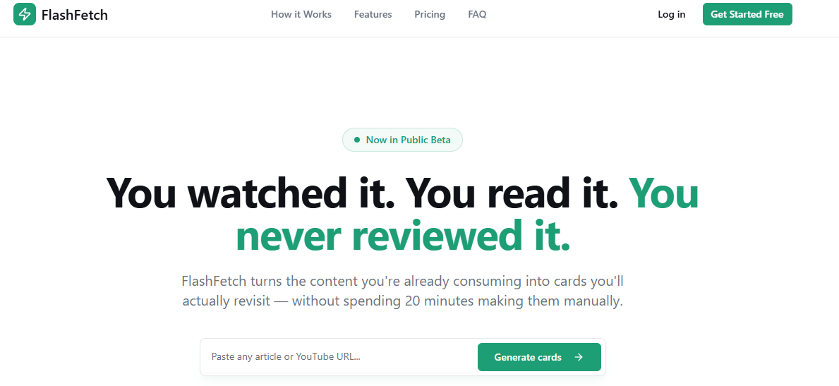 FlashFetch screenshot