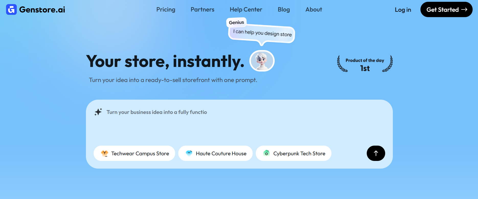 Genstore screenshot