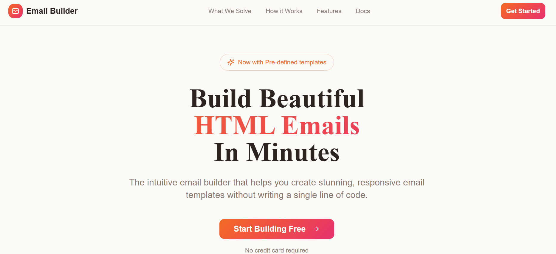 Email Builder screenshot